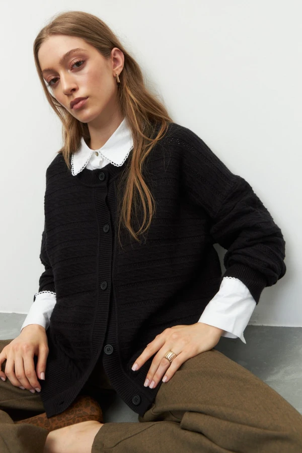 CARDIGAN TEO Negro