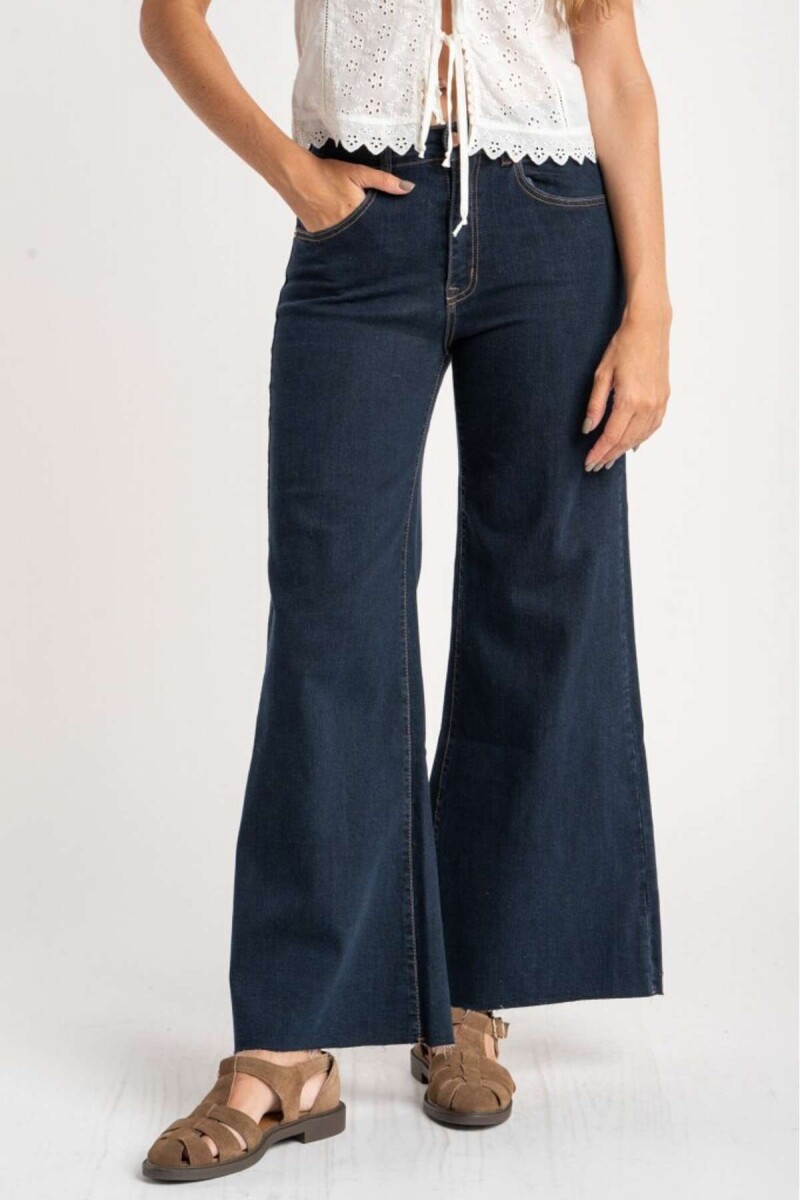 Jean Flared Wide Leg - Denim 