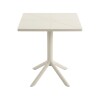 MESA CUAD BEIGE 60X60X75CM Unica
