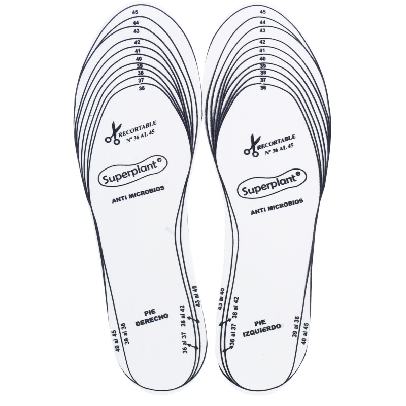 Limpiadores Wassington Plantilla Anti Bacteriana Blanco