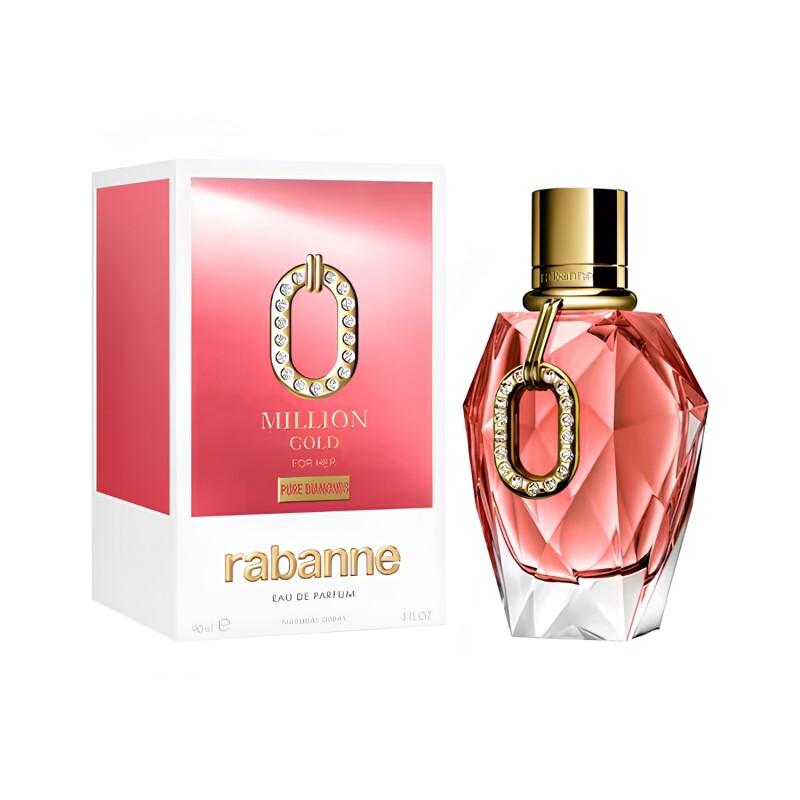 Perfume Rabanne Million Gold Pure Diamonds For Her Edp 90ml Perfume Rabanne Million Gold Pure Diamonds For Her Edp 90ml