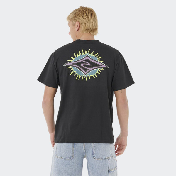 Remera Rip Curl Raw Burst Tee Negro