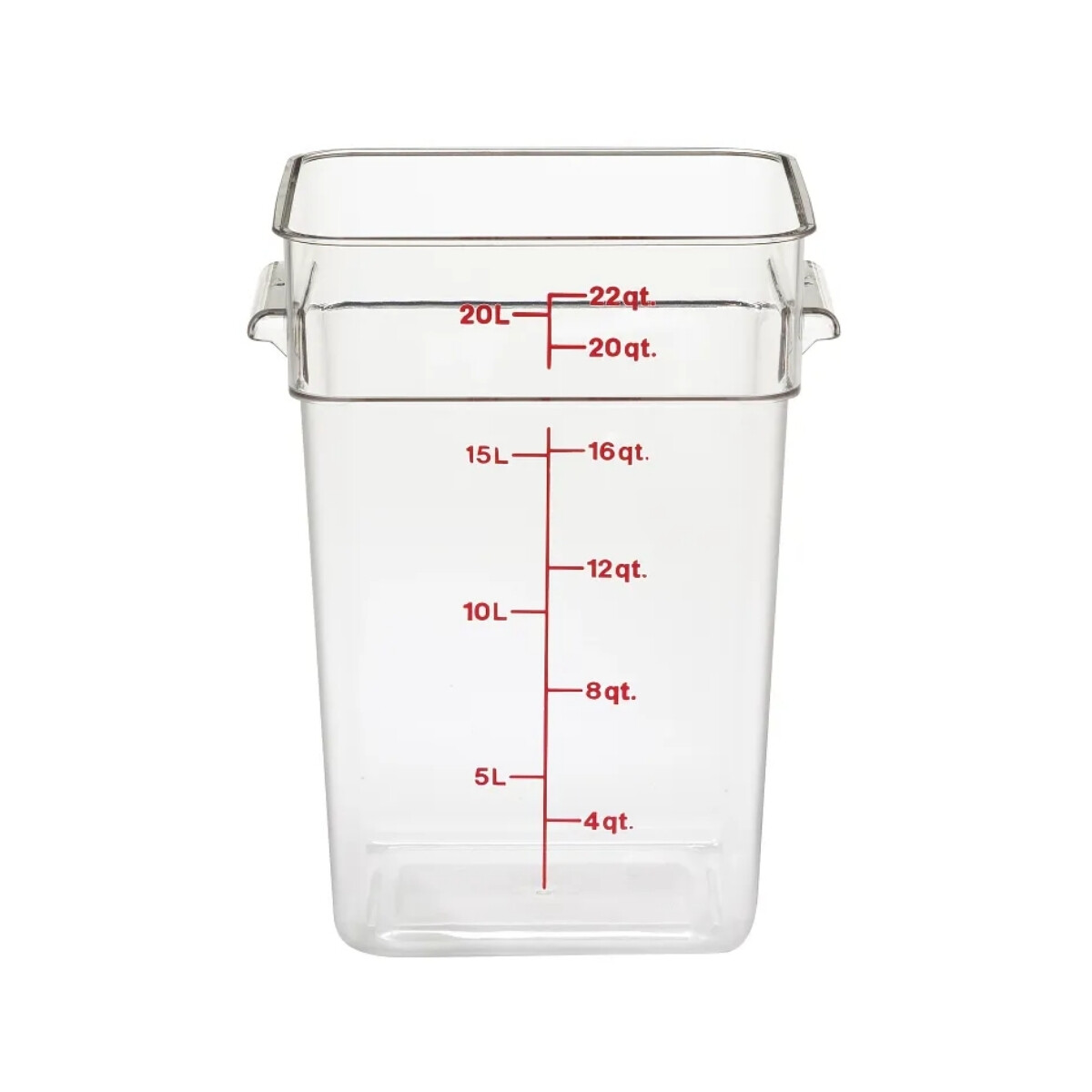 Recipiente Cuadrado Policarbonato 20,8 Litros 