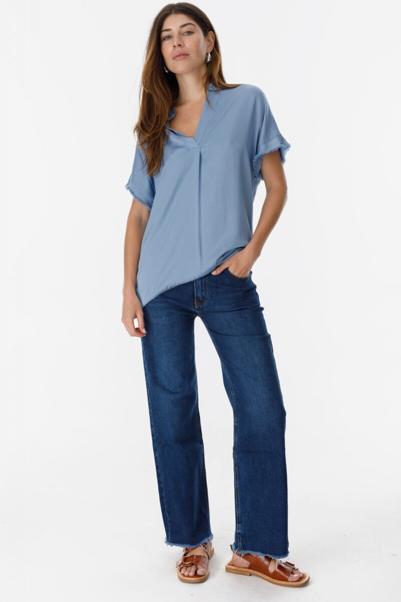 Blusa Rosa Celeste