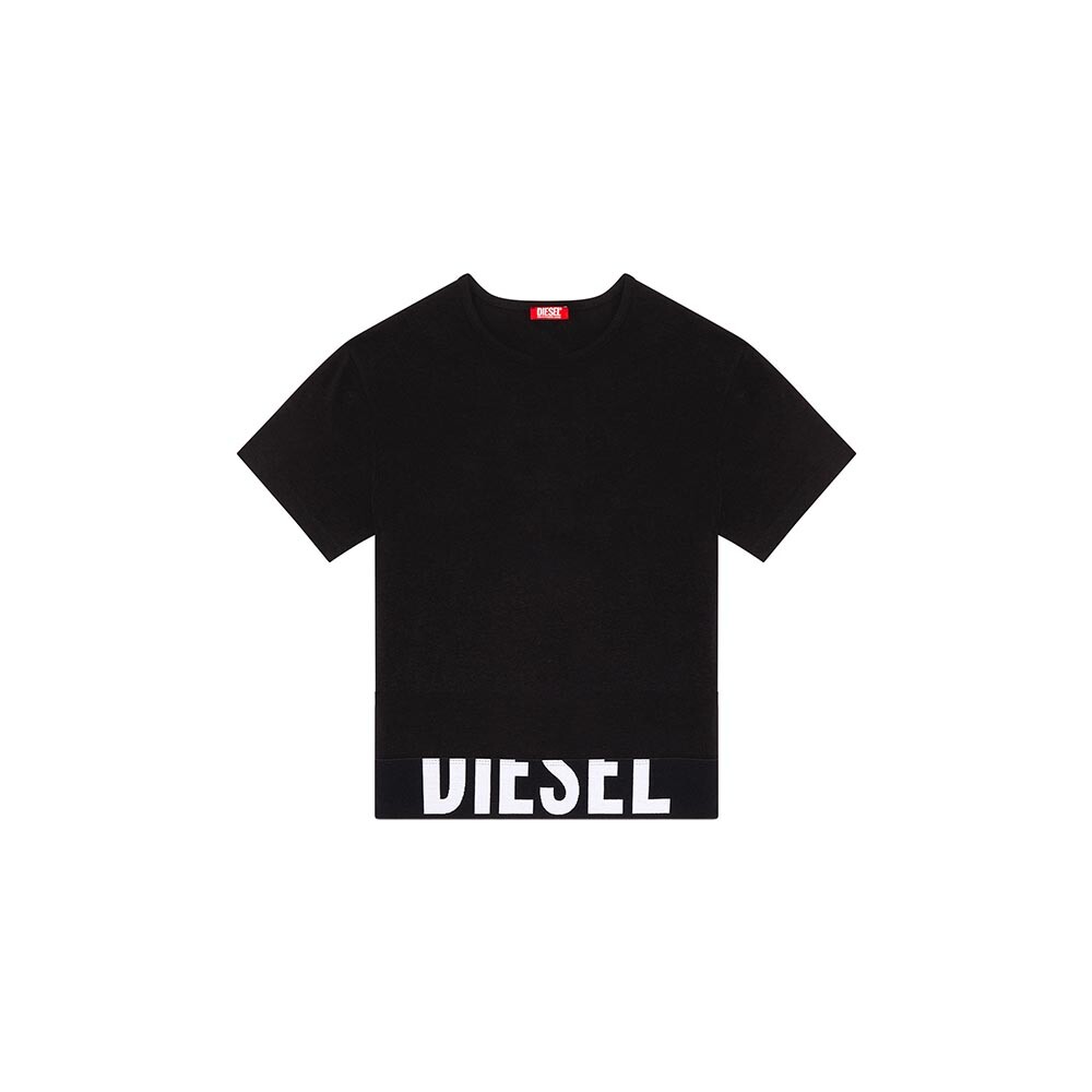Uftee-Sport-Cropped-T-Shirt - Mujer Black