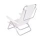 Set X 2 Sillas Summer 6 Posiciones Aluminio BLANCO