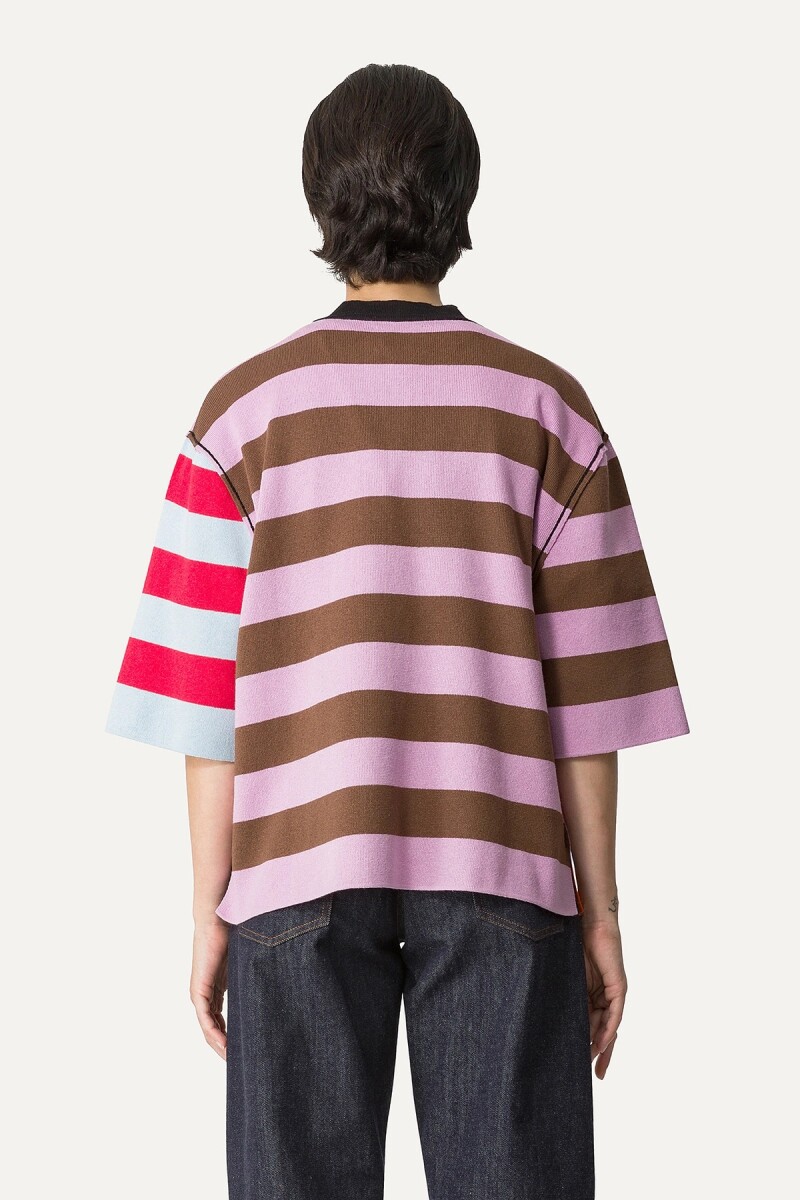 CAMISETA DE PUNTO Lila