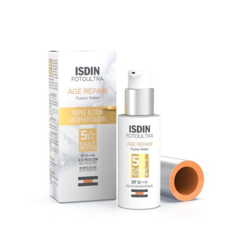Isdin Protector Solar Facial Foto Ultra Age Repair Fusion Water SPF50 - 50ml Isdin Protector Solar Facial Foto Ultra Age Repair Fusion Water SPF50 - 50ml