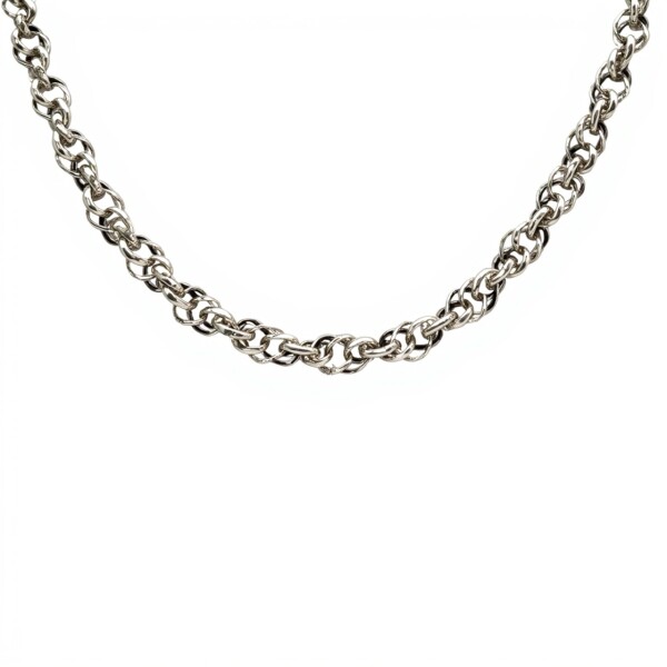 Cadena tourbillon doble - Plata 925 - Sin Piedra - CD3420 sinpiedra