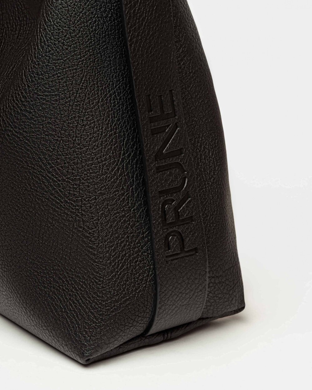 Bolso Heather en efecto cuero graneado Negro