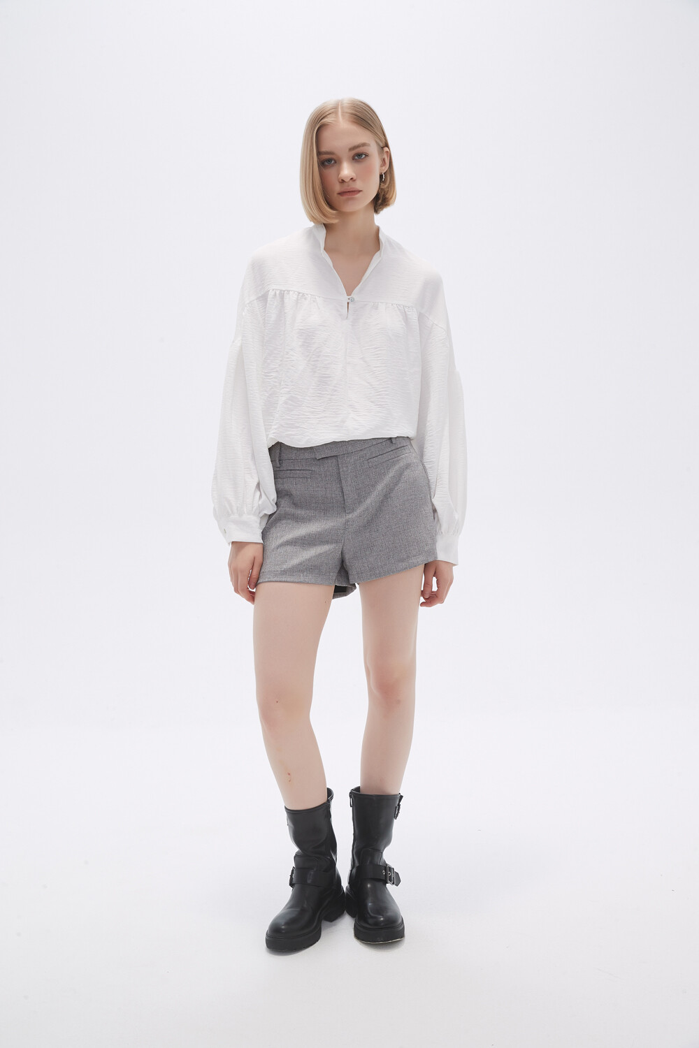 Short Pupsi Gris Medio