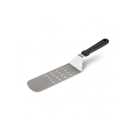 Espatula Perforada de Acero Inoxidable Mango Negro 25 cm Concasse Espatula Perforada de Acero Inoxidable Mango Negro 25 cm Concasse