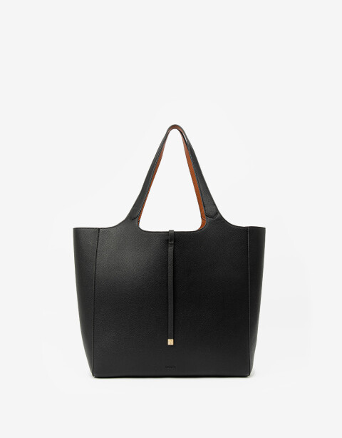 Shopper Cartera Shopper Reversible - Negro