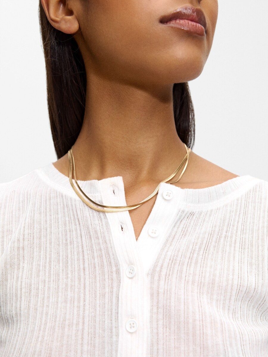 Set De Collares Cortos dorado
