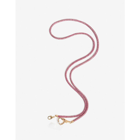 Llavero Y Charm De Tira De Strass Fucsia claro