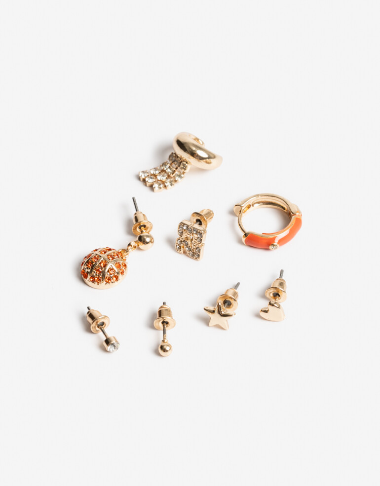 Aros Sets Color Set De Aros Athletic Bling - Dorado