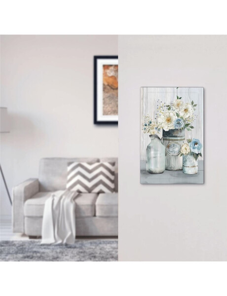CUADRO CANVAS 40x40cm FLOR ANÉMONA BLANCA 1 CUADRO CANVAS 40x40cm FLOR ANÉMONA BLANCA 1