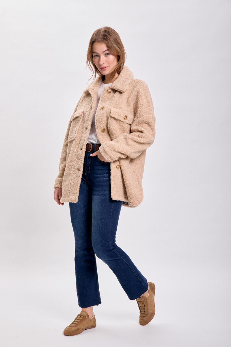 Sobrecamisa sherpa Marrón