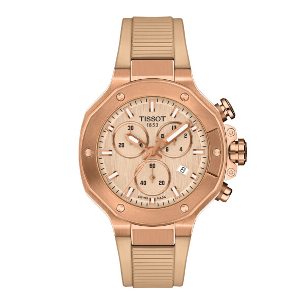 Reloj TISSOT T-RACE 38mm color Nude con correa de silicona Reloj TISSOT T-RACE 38mm color Nude con correa de silicona