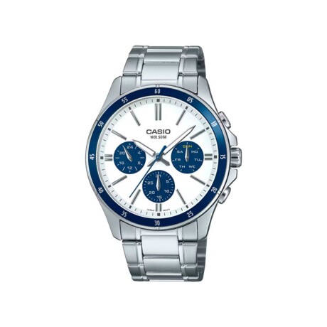 Reloj Casio Plateado para Hombre de Cuarzo y Malla de Acero Inoxidable Reloj Casio Plateado para Hombre de Cuarzo y Malla de Acero Inoxidable