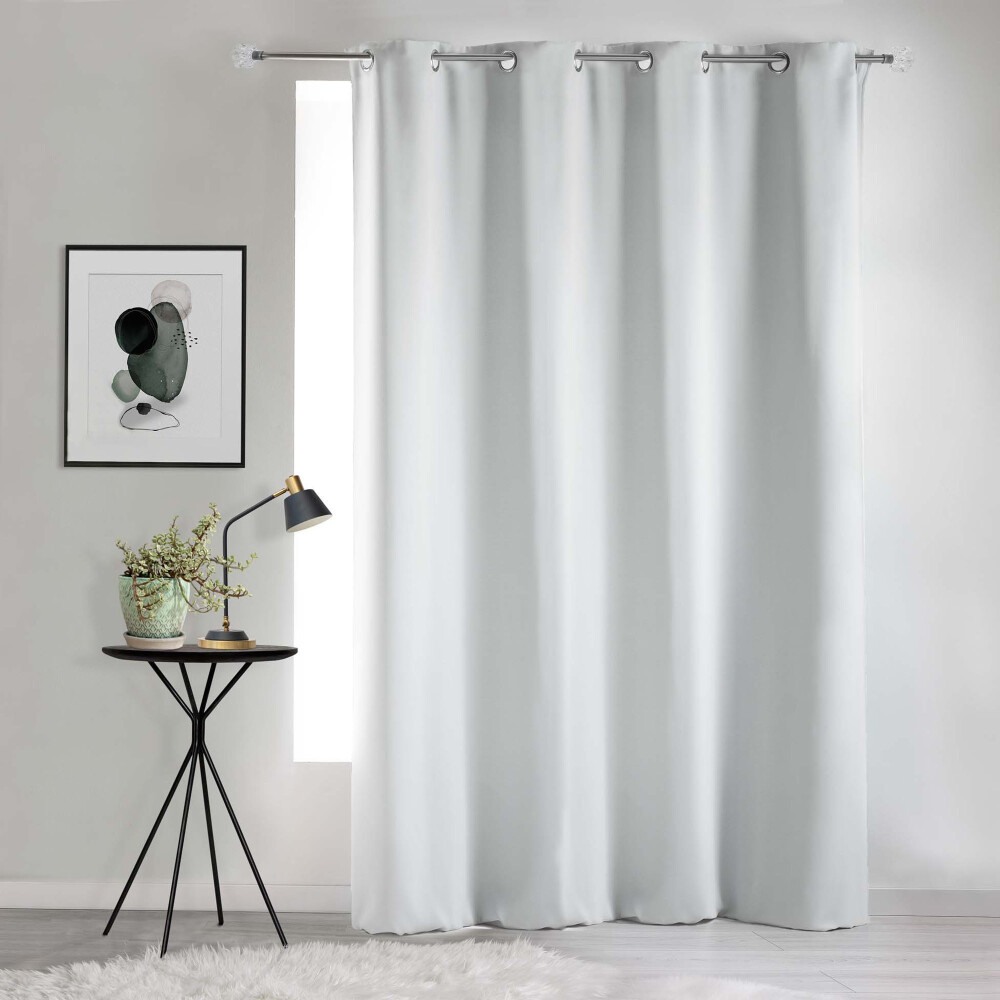 CORTINA BLACKOUT BLANCO TELA C/ARGOLLAS, BLANCO