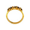 Anillo Vera-Oro Bajo-Piedra Zafiro y Zirconia-AN8115 conpiedra