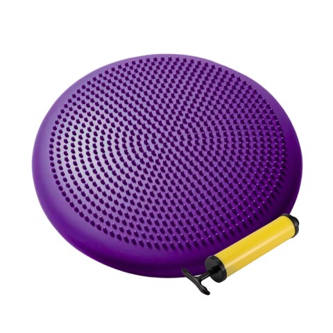 Disco De Equilibrio Bosu Balance Entrenamiento Yoga Funcional Pilates Gym + Inflador Mano Imback Color Violeta Disco De Equilibrio Bosu Balance Entrenamiento Yoga Funcional Pilates Gym + Inflador Mano Imback Color Violeta