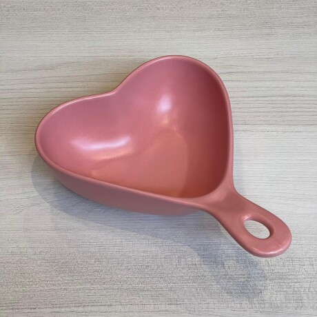 Fuente Cerámica Corazón Rosa 20cm x 16cm x 6cm Fuente Cerámica Corazón Rosa 20cm x 16cm x 6cm