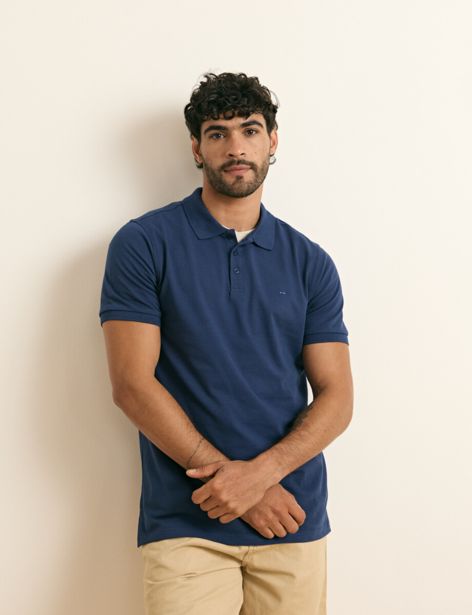 520752 REMERA HARRINGTON LABEL Azul