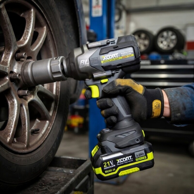 XCORT LLAVE DE IMPACTO INDUSTRIAL BRUSHLESS 1/2 21V 750NM BATERIA 4.0AH&CARGADOR Xcort Llave De Impacto Industrial Brushless 1/2 21v 750nm Bateria 4.0ah&cargador