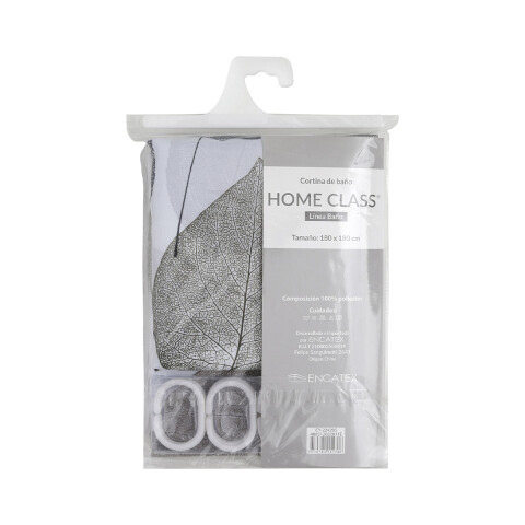 Cortina de Home Class con Argollas 180 x 180 cm 224295 HOJA AZUL