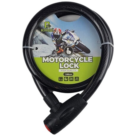 Linga Candado Para Moto Bici Reforzada 2 Llaves Negro
