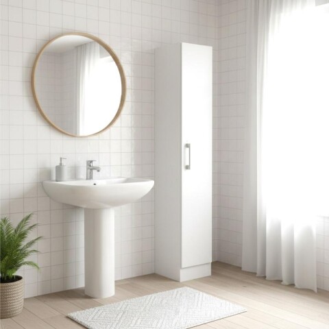 Multiuso Panelero 1 Puerta 5 Estantes Cocina Lavandero Baño - Blanco Multiuso Panelero 1 Puerta 5 Estantes Cocina Lavandero Baño - Blanco