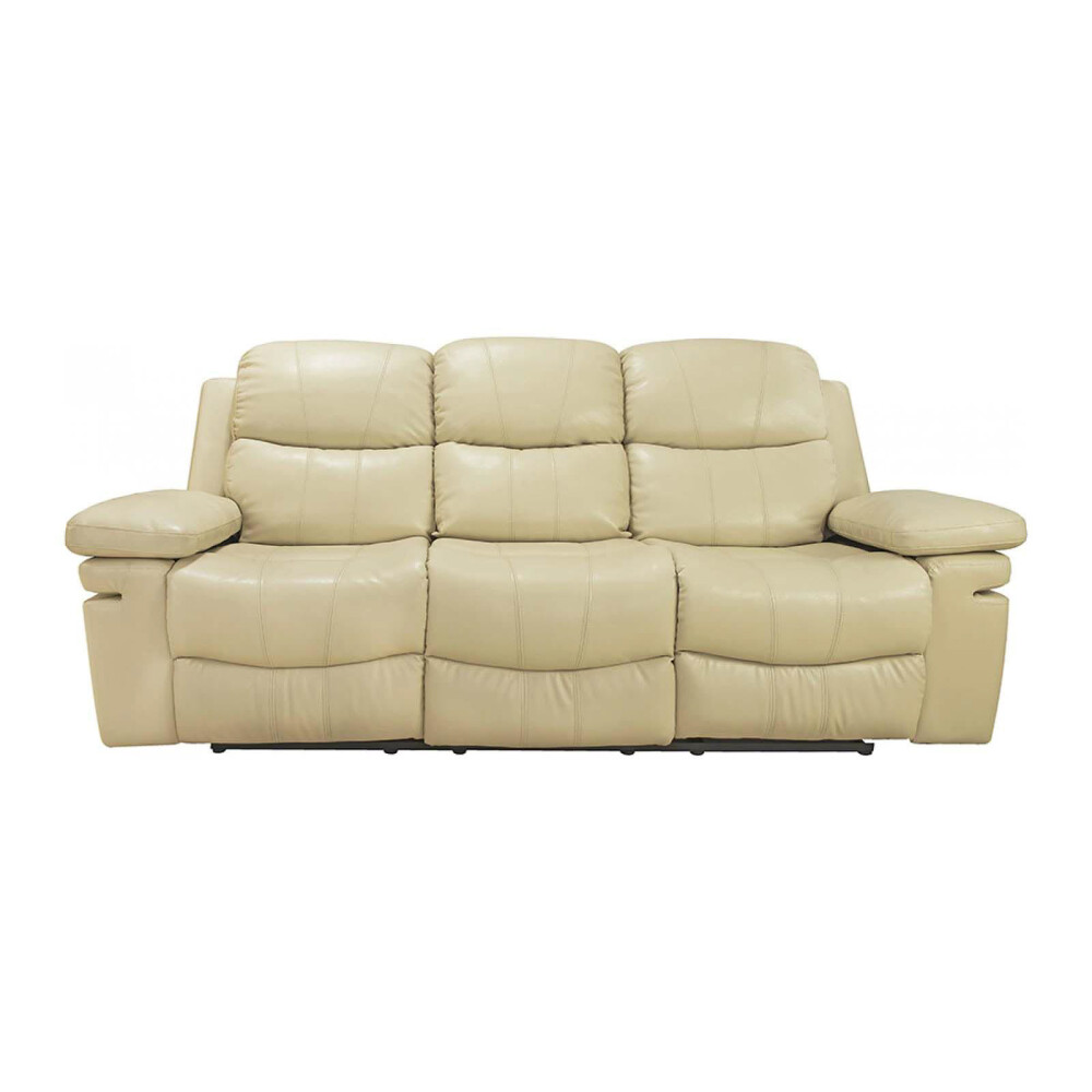 SILLÓN RECLINABLE 3 CUERPOS PU NATURAL-BEIGE MR2138 CREAM