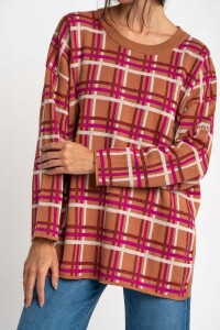 Sweater Intarsia Mocha