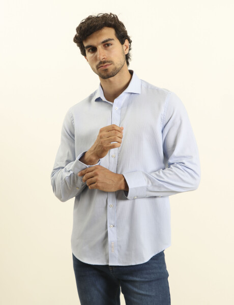 012570 CAMISA HARRINGTON 1937 Celeste