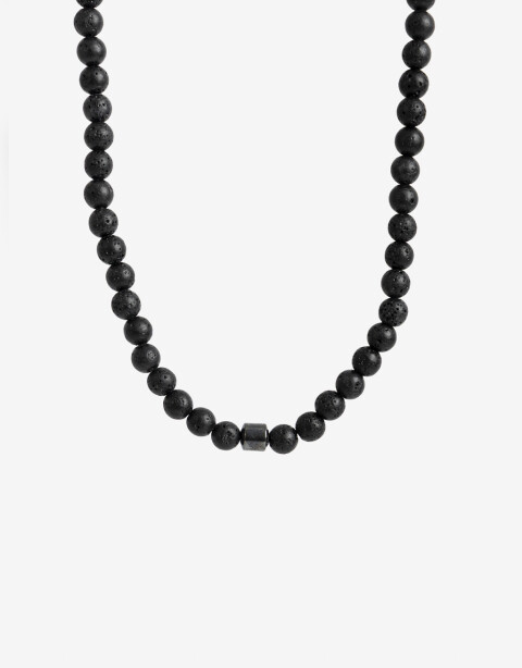 Collares Cortos Piedras Collar De Piedras Men´s Collection - Negro