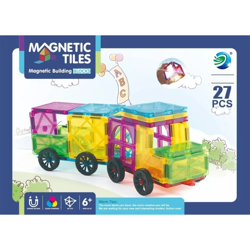 Bloques Magnéticos 27 Pcs – Magnetic Tiles Bloques Magnéticos 27 Pcs – Magnetic Tiles