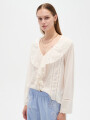 Camisa Florea Marfil / Off White
