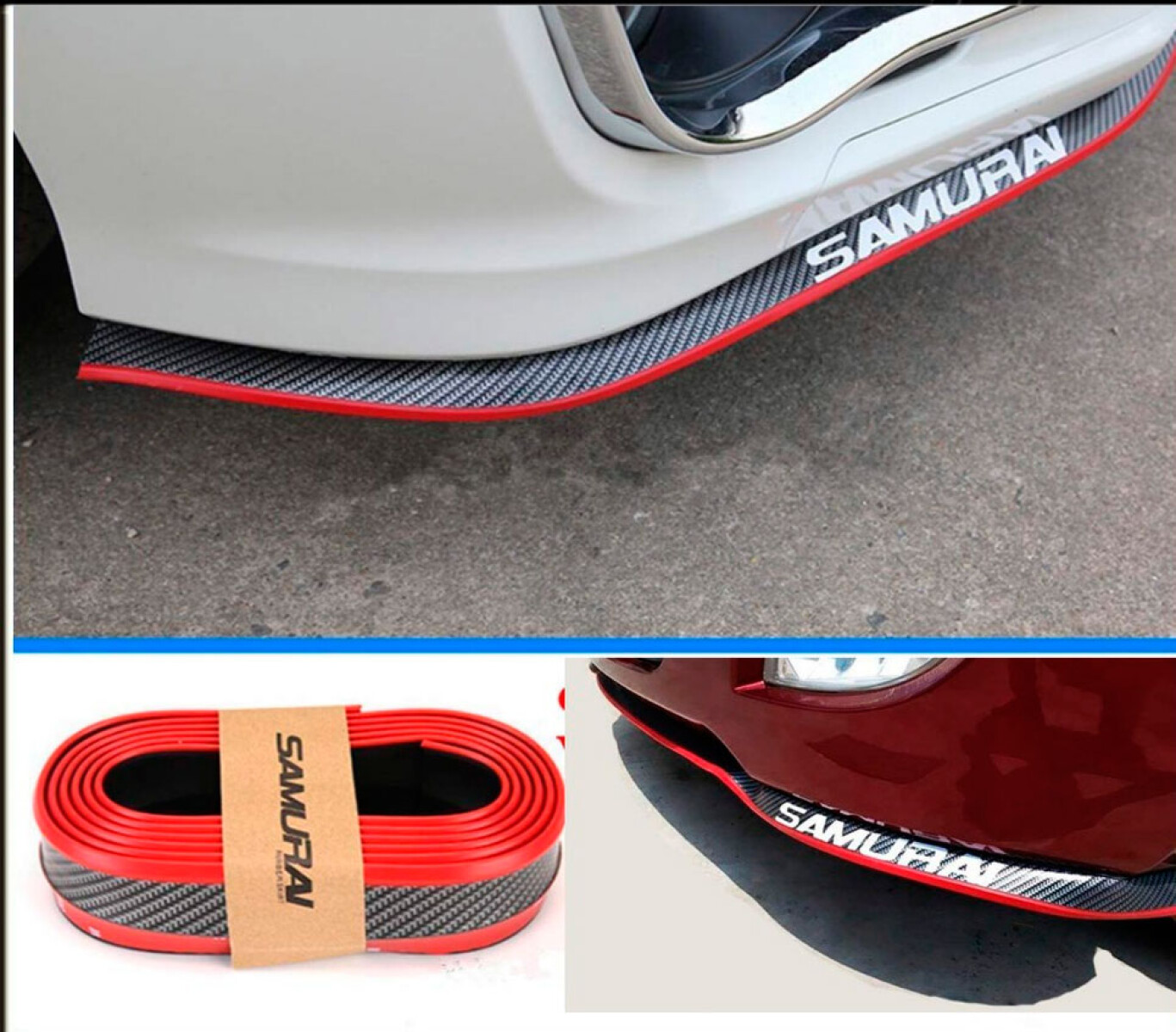 ACCESORIO EXTERIOR - PROTECTOR ADHESIVO FALDON PARAGOLPE VIRA ROJA - 