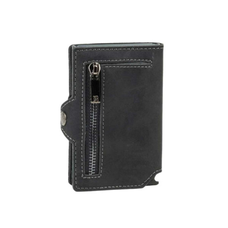 Billetera Baleine Kansas Zipper Gris