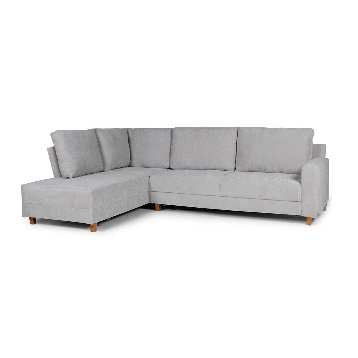 Rinconera Avero - Tela Microfibra - Chaise izquierdo - Berlin 05 (Ceniza) 