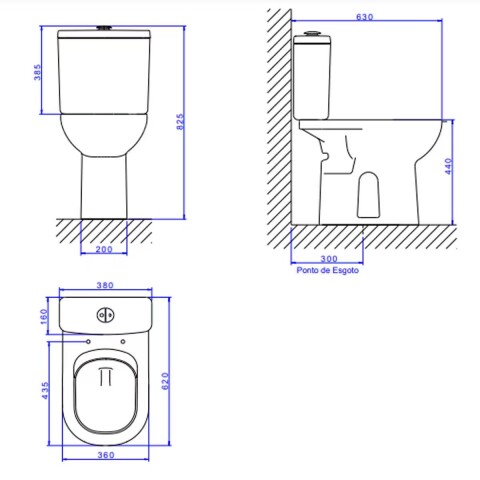 Inodoro con mochila VOGUE PLUS CONFORTO Inodoro Con Mochila Vogue Plus Conforto