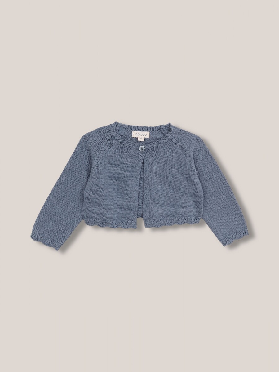 Chaqueta Con Ondas Gris