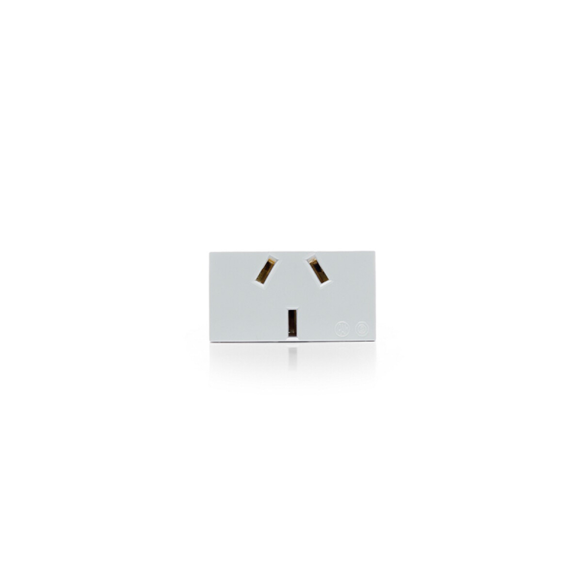 Módulo tomacorriente standard 10A 250V blanco puro - ELE07605 