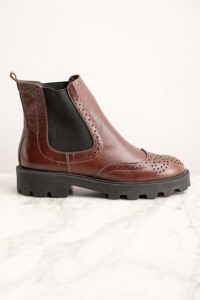 Bota Cuero Cafe