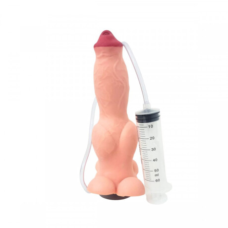 Dildo Eyaculador Pet Play Lobo XL Piel