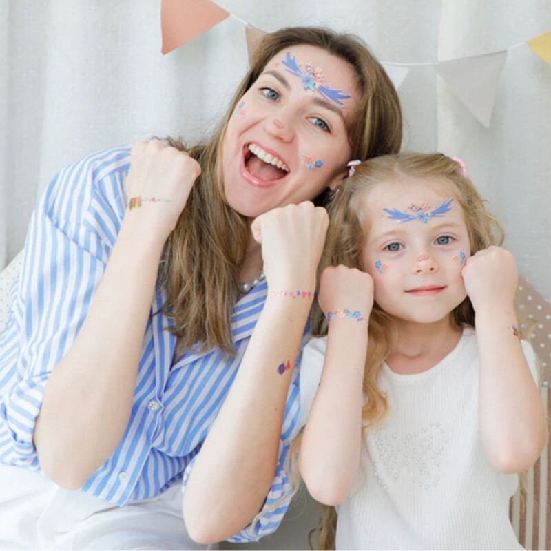 Tatuajes y stickers faciales temporales para niños Animales