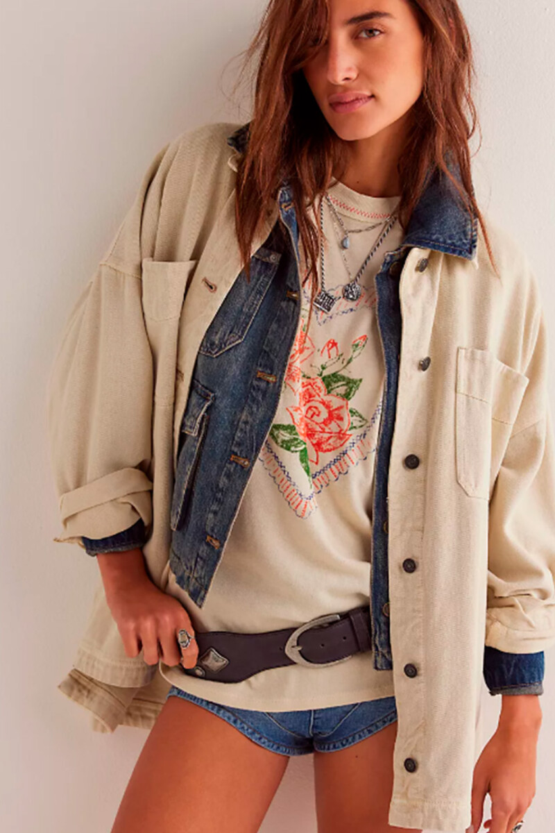 LOVE ROSE TEE Marfil