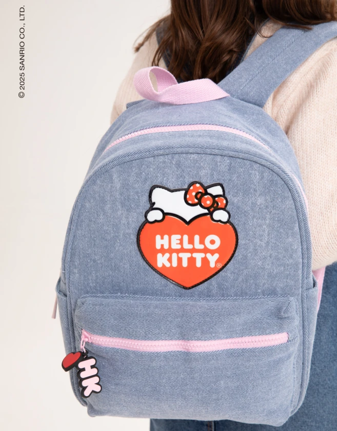 Mochilas y Carteras Infantiles Licencias Mochila Denim "hello Kitty" - Combinacion Multicolor